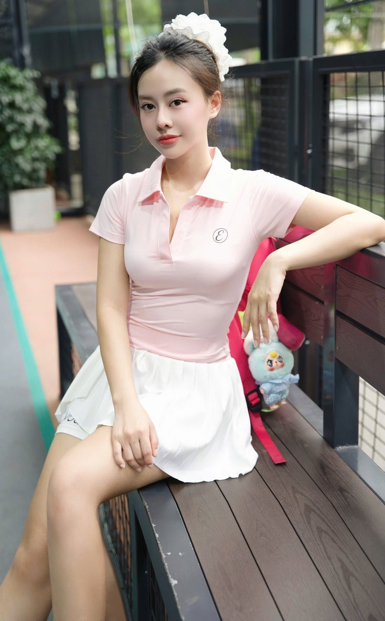 Khách hàng Evoda mặc Polo Set