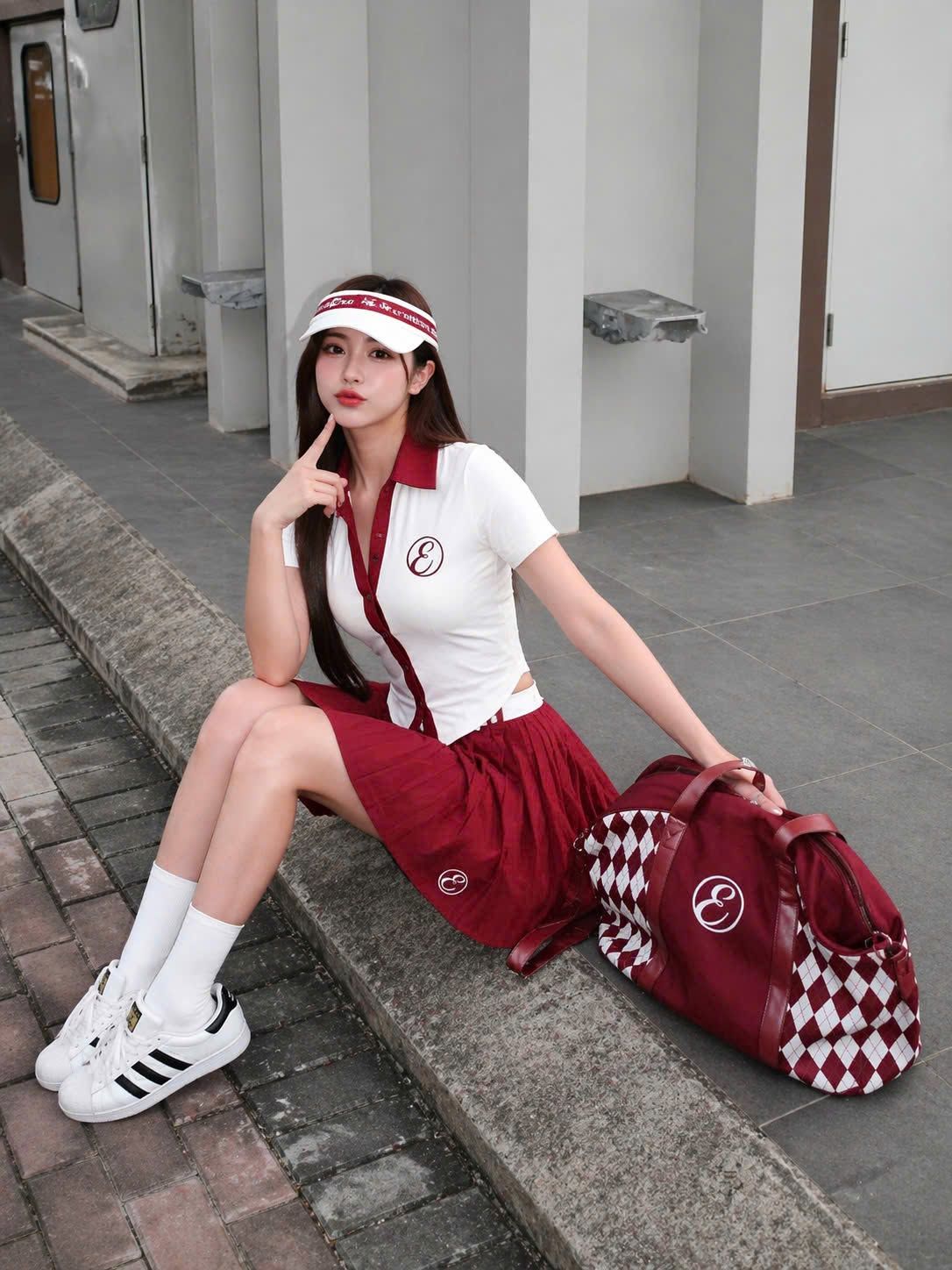 Khách hàng Evoda mặc Sporty Set
